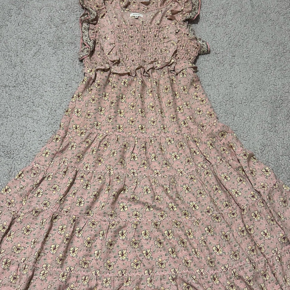 Max Studio Pink Floral Casual Dress